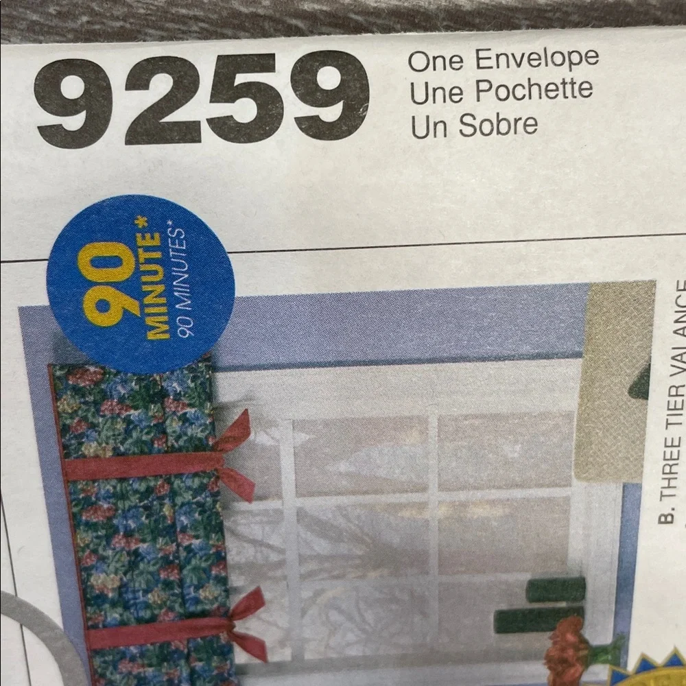 Uncut McCall’s Home Dec In A Sec Window Treatment Patterns 8078 8604 8772 9259 - Picture 14 of 16